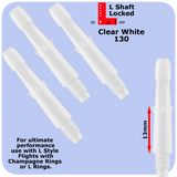 L-Style-Straight -White - Black- Blue- Purple-Locked