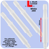 L-Style-Straight -White - Black- Blue- Purple-Locked