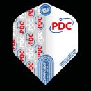 winmau Prism Zeta Blue & grey pdc logo 100micron