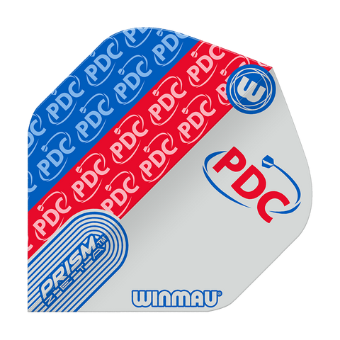 winmau Prism Zeta Blue & grey pdc logo 100micron
