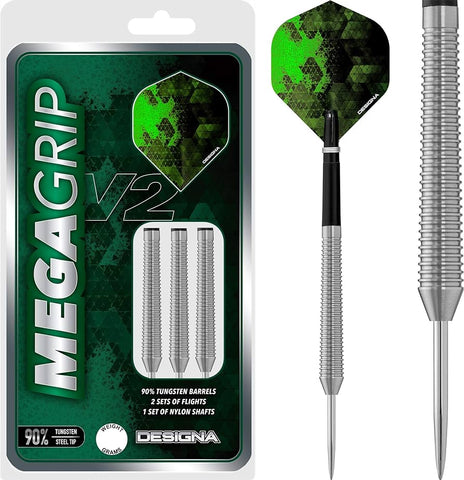Designa - Designa Mega Grip V2 Darts - Steel Tip - M4