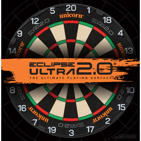 Unicorn Eclipse Ultra 2.0 Dartboard - Professional - Ultra Thin Wires