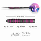 One80 Foxide Darts - Steel Tip-24g- 90% Tungsten - F4