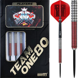 One80 Jaime Nuñez Cortes Darts Steel Tip 23g - JNC - Signature Darts - Electric Red