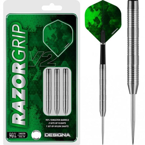 Designa Razor Grip V2 Darts - Steel Tip - M5 - Dual Micro