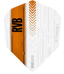 Raymond van Barneveld Ultra Vision No6 White and Orange Dart Flights