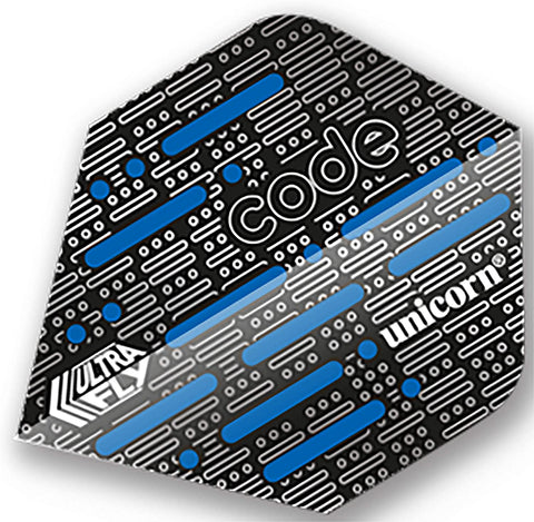 UNICORN ULTRAFLY DART FLIGHTS STANDARD CODE BLUE