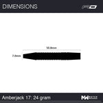 AMBERJACK 17: 24 GRAM 90% TUNGSTEN ALLOY