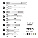 CUESOUL TERO shafts availble 9 colors (Set of 4 pcs)
