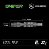 WINMAU-Sniper 22 gram 90% Tungsten alloy